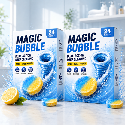 Magic Bubble Tablets – Fast Deep Cleaning & Instant Unclogging with Fresh Citrus